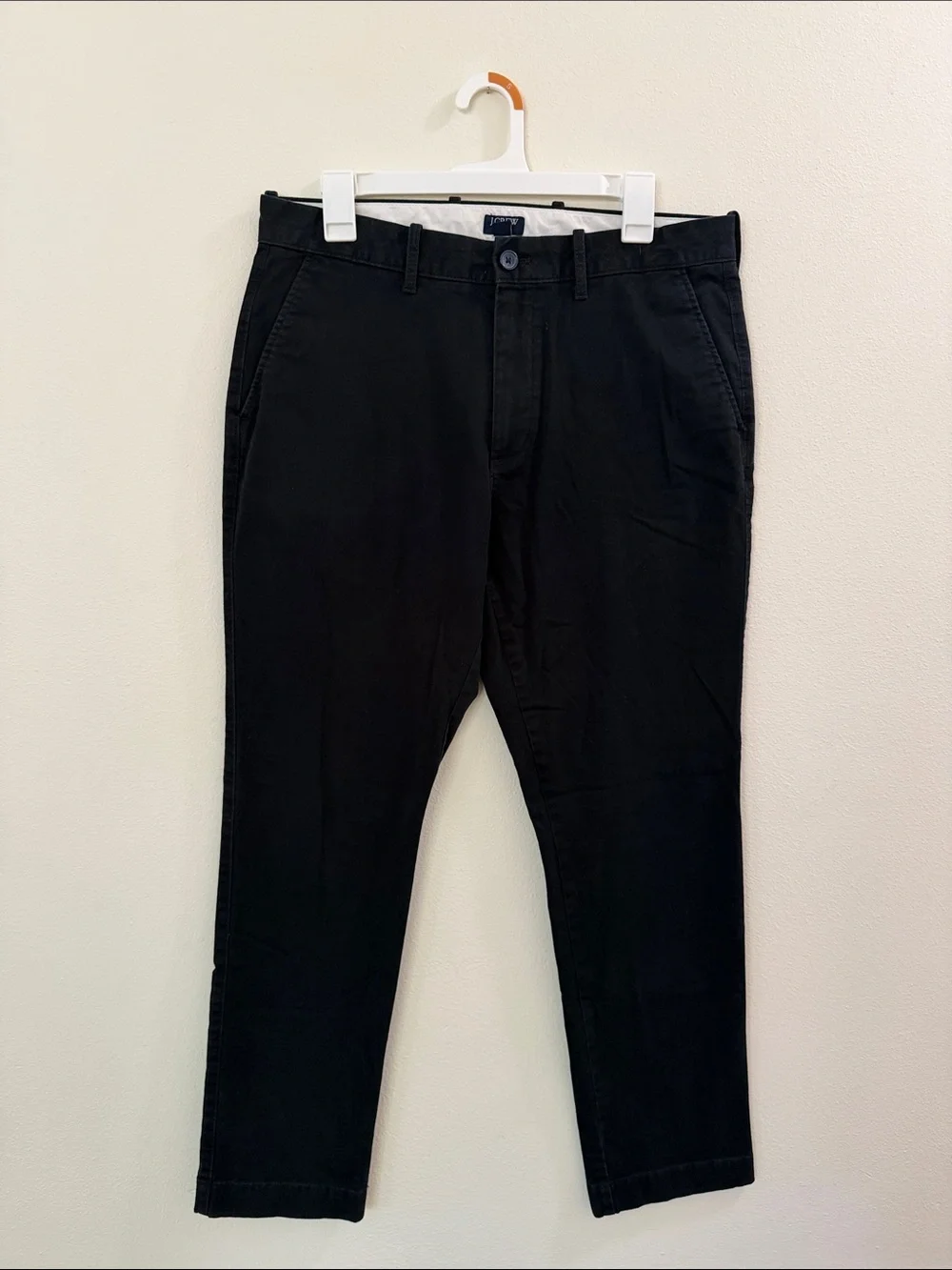J. Crew Black Straight-Fit Chinos